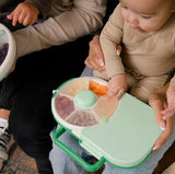 GoBe Snack Spinner Lunchbox Kids Snack Spinner Combo Bento Box - Sage Green