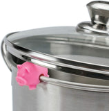 Tovolo 3 Pieces Pan Pot Lid Lifters Holders Spill Proof Farm Animals Kitchen