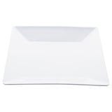 6PCE Melamine Plates Square Lightweight Durable Strong Home Master 25cm