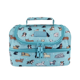 Sachi Insulated Double Decker Lunch Bag Tote Storage  Style 235 - Puppy Dogs