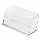 10pcs Clear Desktop Business Card Holder Display PMMA Stand Plastic Desk Shelf