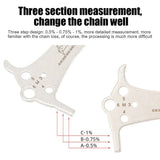 1pc 3In1 Bike Chain Wear Indicator Chain Checker Ruler Portable Caliper Cycling