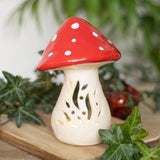 Ceramic Mushroom Tealight Candle Holder Gift Decoration
