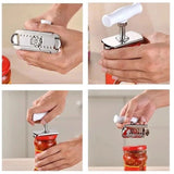 Adjustable Jar Opener Stainless Steel Lids Off for weak Hands Seniors Arthritis - Green Vido