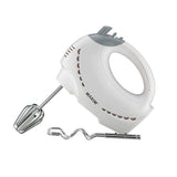 Maxim 200W Electric Handheld Portable Mixer Knead Whisk Beater Dough Hooks White