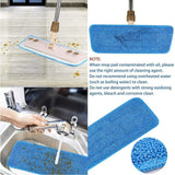 3x Replacement Microfiber Flat Mop Head Refill Floor Cleaning Pads Absorbent