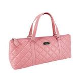 Sachi Insulated Quilted Wine Purse Bag - Pink