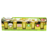 5PCE Citronella Scented Tealight Candles In Glass Holders Garden Greens 8hr 10g