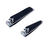 2pc Nail Clipper Set Stainless Steel Manicure Pedicure Finger Toe Clippers Kit
