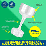 30PCE Cocktail Glasses Disposable Durable Leak Resistant Party Central 120ml