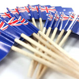 50x Australian Flag Toothpicks – Party Picks for Australia Day