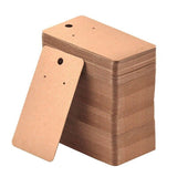 200pcs Earring Cards Jewellery Cardboard Paper Jewelry Display 9x5cm - KRAFT