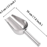 2PK Stainless Steel Scoop Ice Buffet Kitchen Shovel Nut Pet Food Flour Feeder