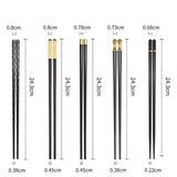 5 Pairs Non-Slip Chinese Chopsticks Set for Sushi Lovers