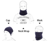 Fleece Scarf Neck Tube Warmer Face Mask Winter Balaclava Beanie Snood Black