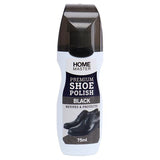1PK Home Master Premium Black Shoe Polish Sponge Tip Water Resistant 75ml