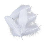 50pcs Goose Feathers 15-20cm DIY Craft Dream Catcher Wedding Party Decor White