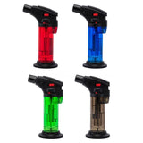 1PCE Lighter Gas Blow Torch Refillable Transparent Design Home Master Assorted