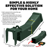 2 pieces Pest Control Mouse Trap Catch & Release Trap Door Mechanism