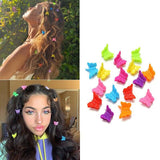 200x Mini Hair Clips Girl Hairpin Clamp Plastic Claws Mix Colour Ladies Kids