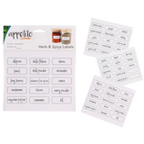 Appetito Pre Printed Herb and Spice Labels Perfect Organizing Pantry Pack of 45