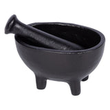 Mortar & Pestle Wrought  Iron Crusher Herbs Spices 6cmx10cm