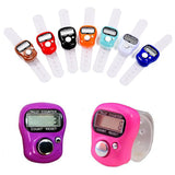 2pcs Digital LCD Electronic Golf Finger Hand Ring Row Counter Tally - White
