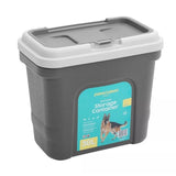 Paws & Claws Pet Dry Food Storer W/Scoop Bin Storage Container 49.5cm 30L  Grey