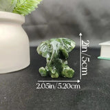 Gemstone Crystal Elephant Figurine  Aromatherapy Home Décor Unique Gift Statue