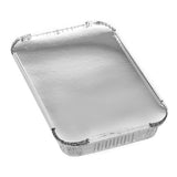 8PCE Aluminium Foil w/lid Tray BBQ Party Roasting Grill Oven Baking 31.5x21cm