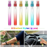 6pcs Mini 10ml Glass Refillable Perfume Empty Bottle Pump Scent  Spray Bottles