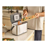Joseph Joseph Collect 4L Food Waste Caddy Stainless Steel Storage Bin Grey