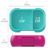 Bentgo Kids' Leak Proof Snack Container - Fuchsia/Teal