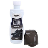1PK Home Master Premium Black Shoe Polish Sponge Tip Water Resistant 75ml