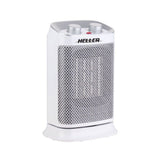 Heller Portable White Ceramic Heater Oscillating Fan Desk Floor 1500W