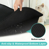 Cat Litter Mat Large Kitty Litter Box Trapping Sifting Mats Waterproof Urine
