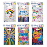 60x Birthday Theme Bags Candy Favour Bag Loot Bag Birthday Gift Party