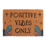Coir Doormat Positive Vibes Only Mat Floor Carpet Rug Home Decoration