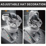 Auto Car Gear Shift Knob Cover Hoodie Sweatshirt Knob Gear Stick Protector White