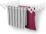 Polder Wall Mount Accordion Drying Rack 5.3m Lightweight Durable Line Space