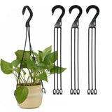 5PCS 45CM Pots Hangers for Plastic Pots 3 Prong Hanger Great for Hanging Pots