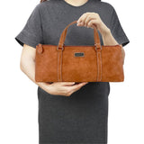 Sachi Wine Purse - Faux Leather Tan