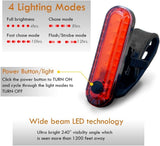 Ultra Bright USB Rechargeable Battery Bike Light Set Powerful Bicycle Cycling