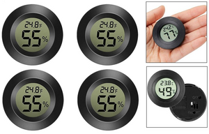 Mini LCD Display Round Digital Thermometer, Hygrometer