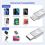 USB C to Lightning Cable 0.3M 2Pack Short iPhone Charger Cable Apple MFi iPhone