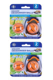 4pcs Sneaker Deodorizer Balls Citrus Fresh Shoe Basketball Scent Freshener