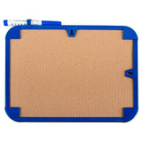 2PCE Whiteboard With Bonus Marker Home Office Kids Whiteboard 26x19cm Assorted