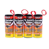 4 Rolls Flies Insect Bug Fly Glue  Trap Paper Catcher Ribbon Strip Sticky Tape