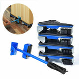 5pcs Furniture Slider Lifter Moves Wheels Mover Kit