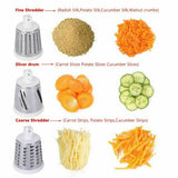 Kitchen Vegetable Food Manual Rotary Drum Grater Chopper Slicer Fruit Cutter